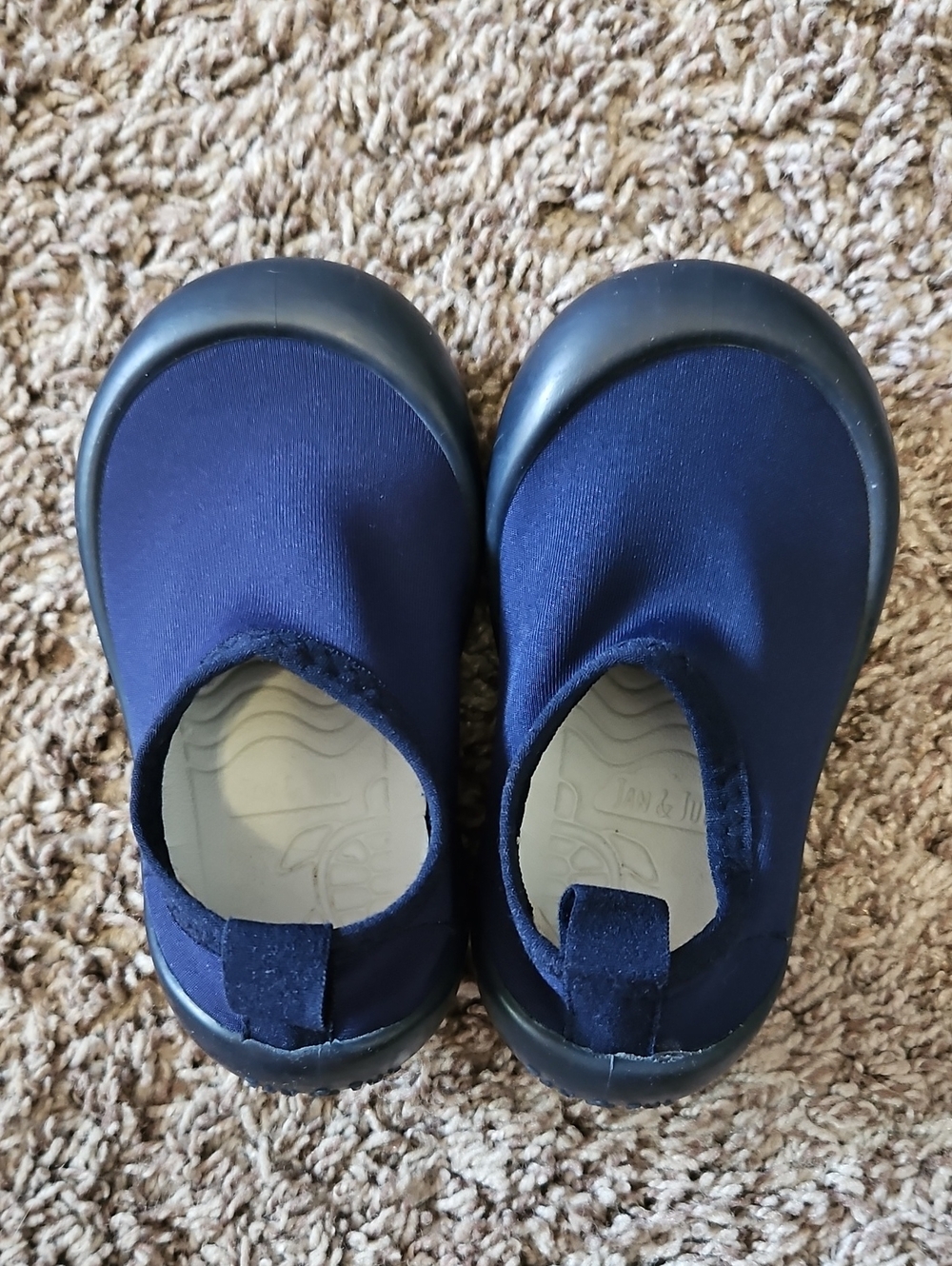 Jan & Jul Navy Blue Water Shoes Toddler Size 6 (Fit like Size 5)